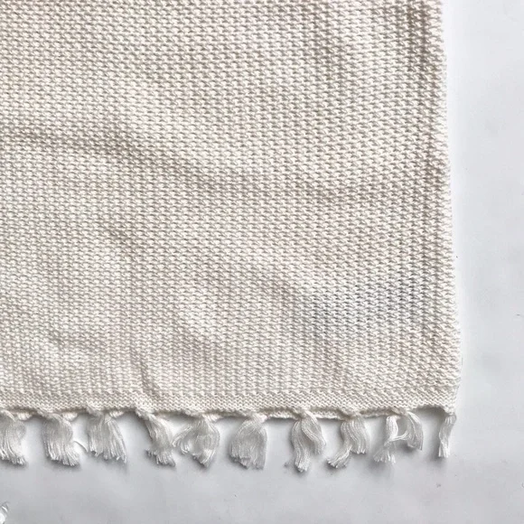 Old Navy NWT Ivory knit fringe top M(8Y) - Picture 3 of 5